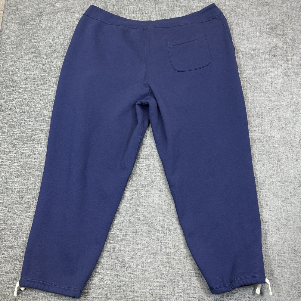 Polo Ralph Lauren Sweatpants Men's 3XB‎ Big Navy Blue Fleece Ankle Adjust Pony - Picture 5 of 10